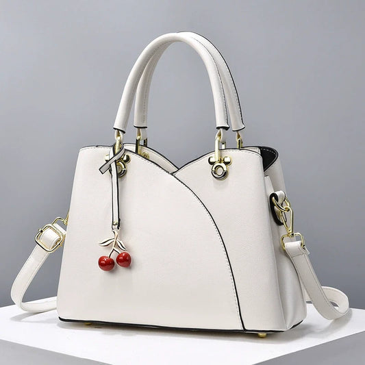 Nova bolsa Satchel de grande capacidade, elegante bolsa feminina, bolsa FashionCasualLadieswear para mulheres de meia-idade, a mais fácil de combinar, bolsa tiracolo.