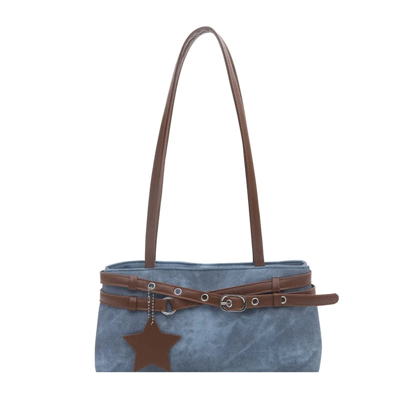 Bolsas femininas para comércio exterior transfronteiriço, nova bolsa de ombro colorida e moderna para o verão de 2026, bolsa de ombro versátil e de nicho, bolsa de mão.