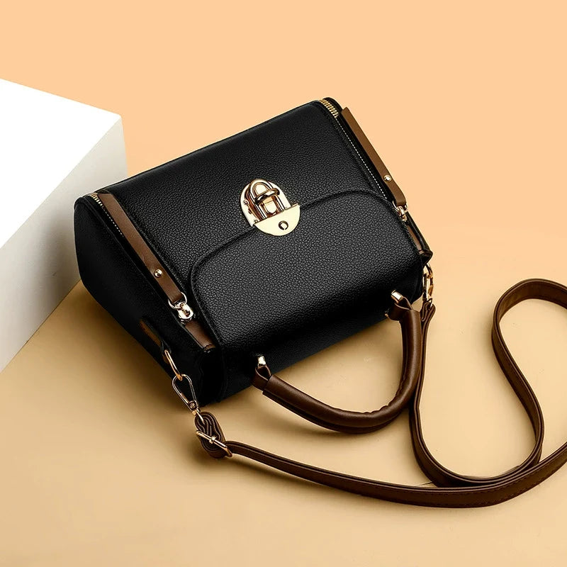 Bolsa transversal feminina de fornecimento direto transfronteiriço, nova moda 2026, bolsa retrô de ombro, bolsa quadrada pequena simples e versátil