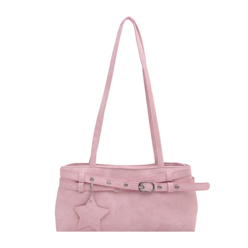 Bolsas femininas para comércio exterior transfronteiriço, nova bolsa de ombro colorida e moderna para o verão de 2026, bolsa de ombro versátil e de nicho, bolsa de mão.