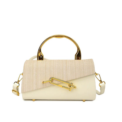 Bolsa Satchel Clássica Transfronteiriça para Mulheres 2026 Exportação Nova Coleção Luxo Acessível Patchwork Fácil de Combinar Bolsa de Ombro Transversal