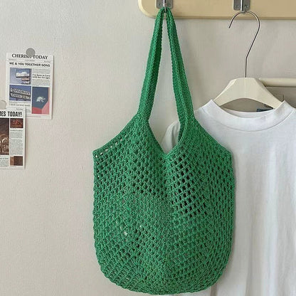Bolsa Tote de Grande Capacidade, Bolsa de Palha, Bolsa de Ombro de Verão, Bolsa de Palha Feminina Feita à Mão, Nova Bolsa de Praia para Férias