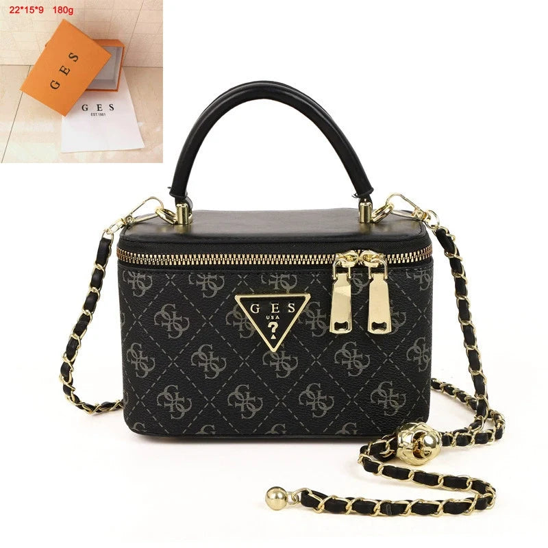 Bolsa Quadrada com Corrente Versátil da Moda Feminina Mais Vendida - Transfronteiriça 2026 de Alta Qualidade para Ombro, Transversal e de Mão para Mulheres.