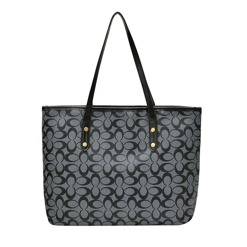 Sacola de grande capacidade para mulheres Roupas de trabalhoClasse de senso de classe Roupas de trabalhoBolsa estilo nichoSenso de design bolsa de ombro cesta de vegetais