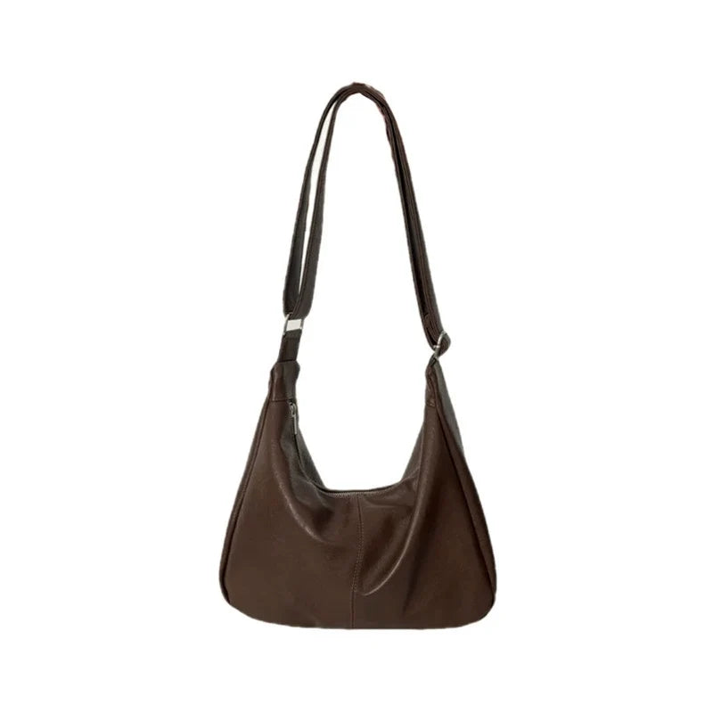 Bolsa feminina de ombro estilo K para outono e inverno, fácil de combinar, bolsa tiracolo, grande capacidade, bolsa tote para estudantes, estilo casual, ideal para viagens casuais.