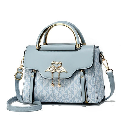 Bolsa feminina 2024 nova moda tendência em relevo cor pura versátil casual transversal de ombro único
