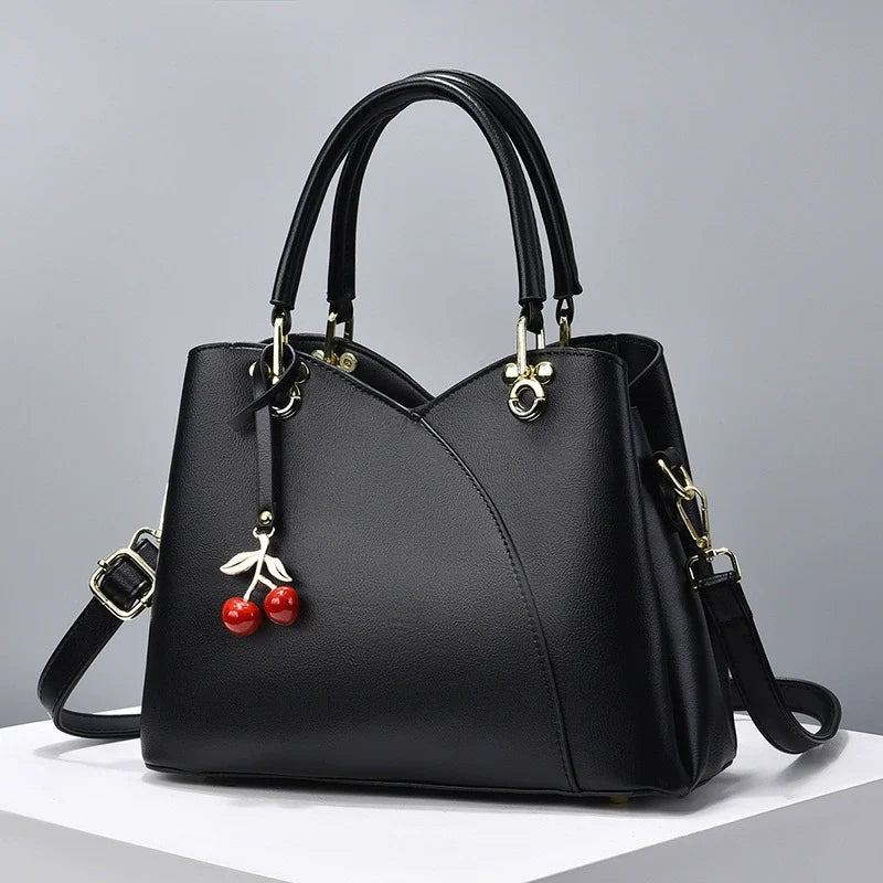Nova bolsa Satchel de grande capacidade, elegante bolsa feminina, bolsa FashionCasualLadieswear para mulheres de meia-idade, a mais fácil de combinar, bolsa tiracolo.