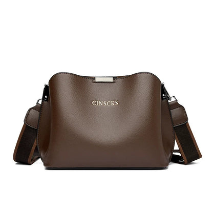 Bolsa transversal de luxo leve para mulheres 2024 nova bolsa de ombro fashion couro macio grande capacidade bolsa casual feminina