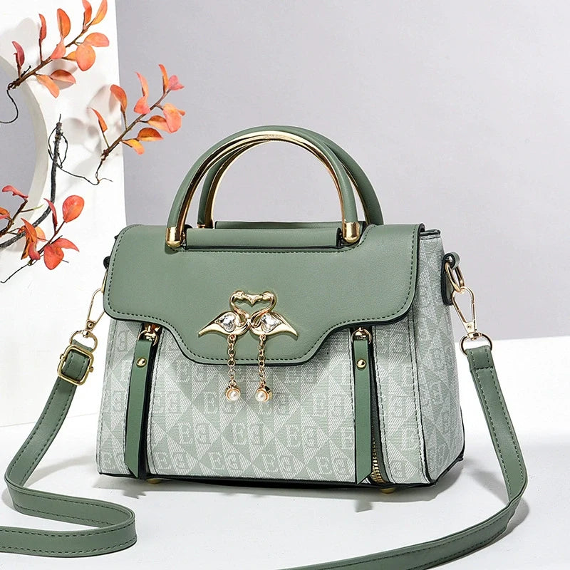 Bolsa feminina 2024 nova moda tendência em relevo cor pura versátil casual transversal de ombro único