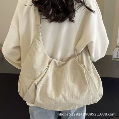 Bolsa Feminina Personalizada - Grande Capacidade, com Zíper, Bolsa de Ombro para o Trabalho - Produção em Pequena Escala, Impressão de Logotipo Disponível, Sacola Promocional para Brindes.