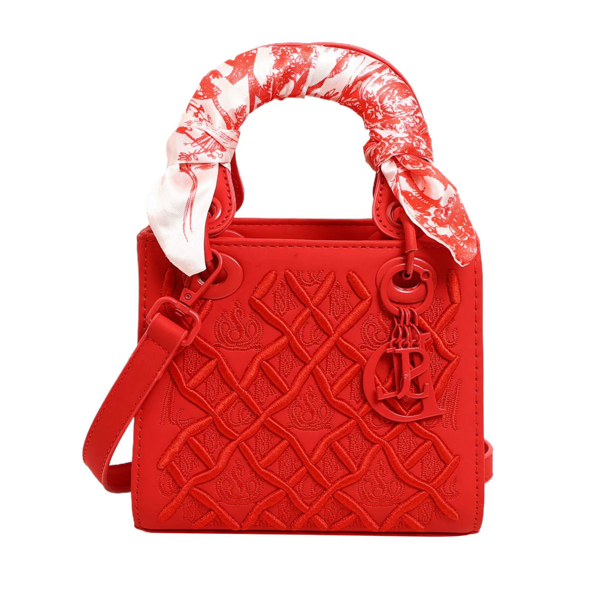 Bolsa Princesa Diana com Bordado Pesado, Nova Moda, Bolsa de Seda, Bolsa de Ombro de Alta Qualidade para Mulheres