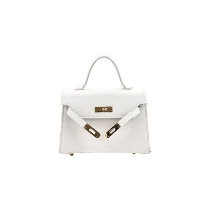 Nova Bolsa Feminina Versátil 2026: Bolsa Retrô Kelly de Ombro Único Transversal Pequena Quadrada – Atacado
