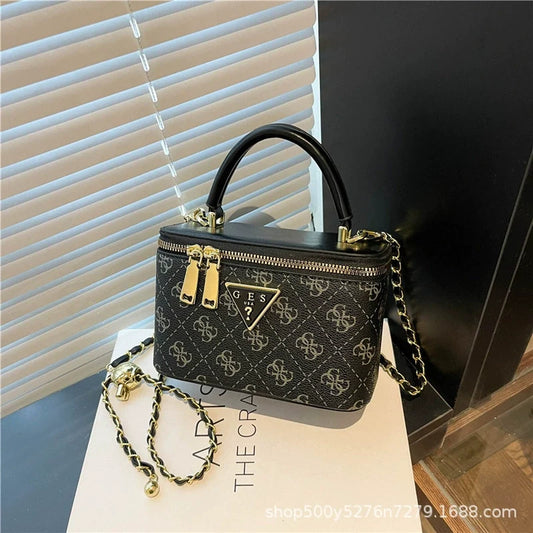 Bolsa Quadrada com Corrente Versátil da Moda Feminina Mais Vendida - Transfronteiriça 2026 de Alta Qualidade para Ombro, Transversal e de Mão para Mulheres.