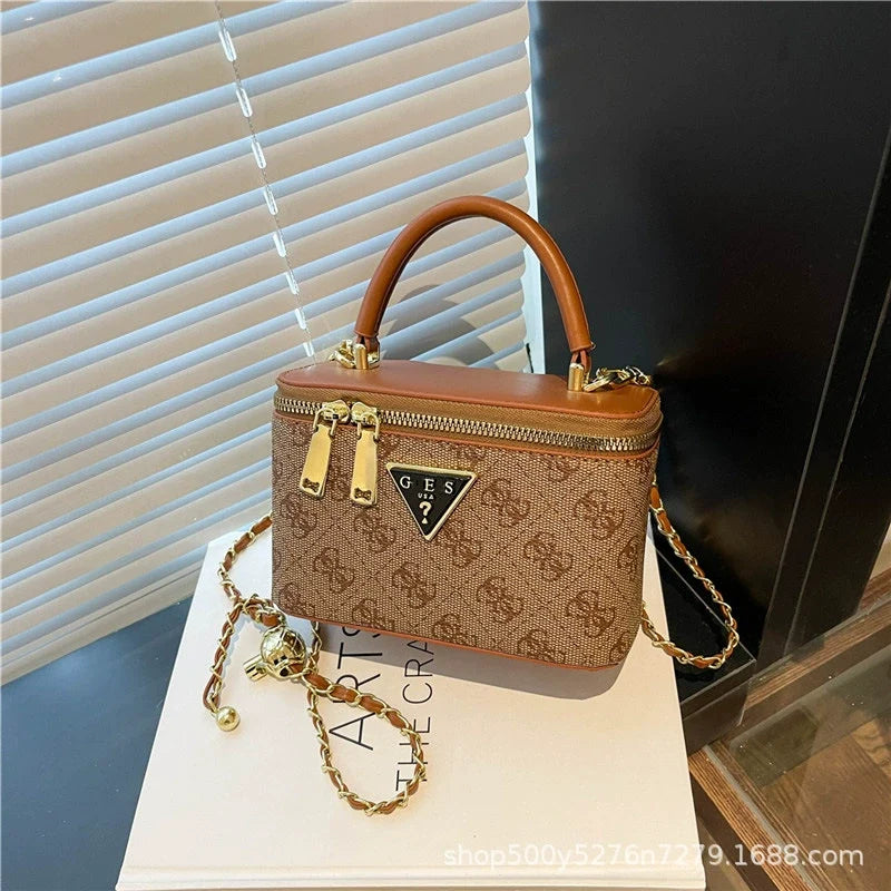 Bolsa Quadrada com Corrente Versátil da Moda Feminina Mais Vendida - Transfronteiriça 2026 de Alta Qualidade para Ombro, Transversal e de Mão para Mulheres.