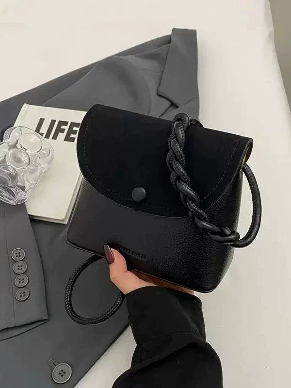 Bolsa feminina de alta qualidade 2024 nova bolsa transversal outono e inverno bolsa saco design retrô nicho bolsa de ombro versátil feminina.