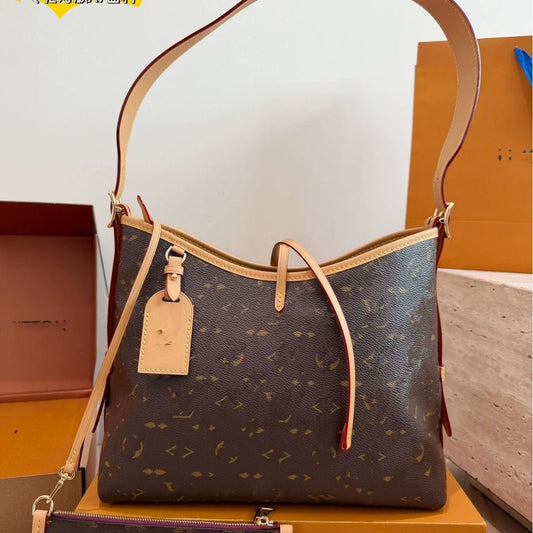 Bolsa feminina da série Carryall de fonte de qualidade, bolsa de ombro transversal, bolsa tote Carryo de exportação, bolsa de sogra de grande capacidade.