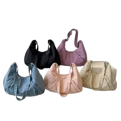 Bolsa Feminina Personalizada - Grande Capacidade, com Zíper, Bolsa de Ombro para o Trabalho - Produção em Pequena Escala, Impressão de Logotipo Disponível, Sacola Promocional para Brindes.