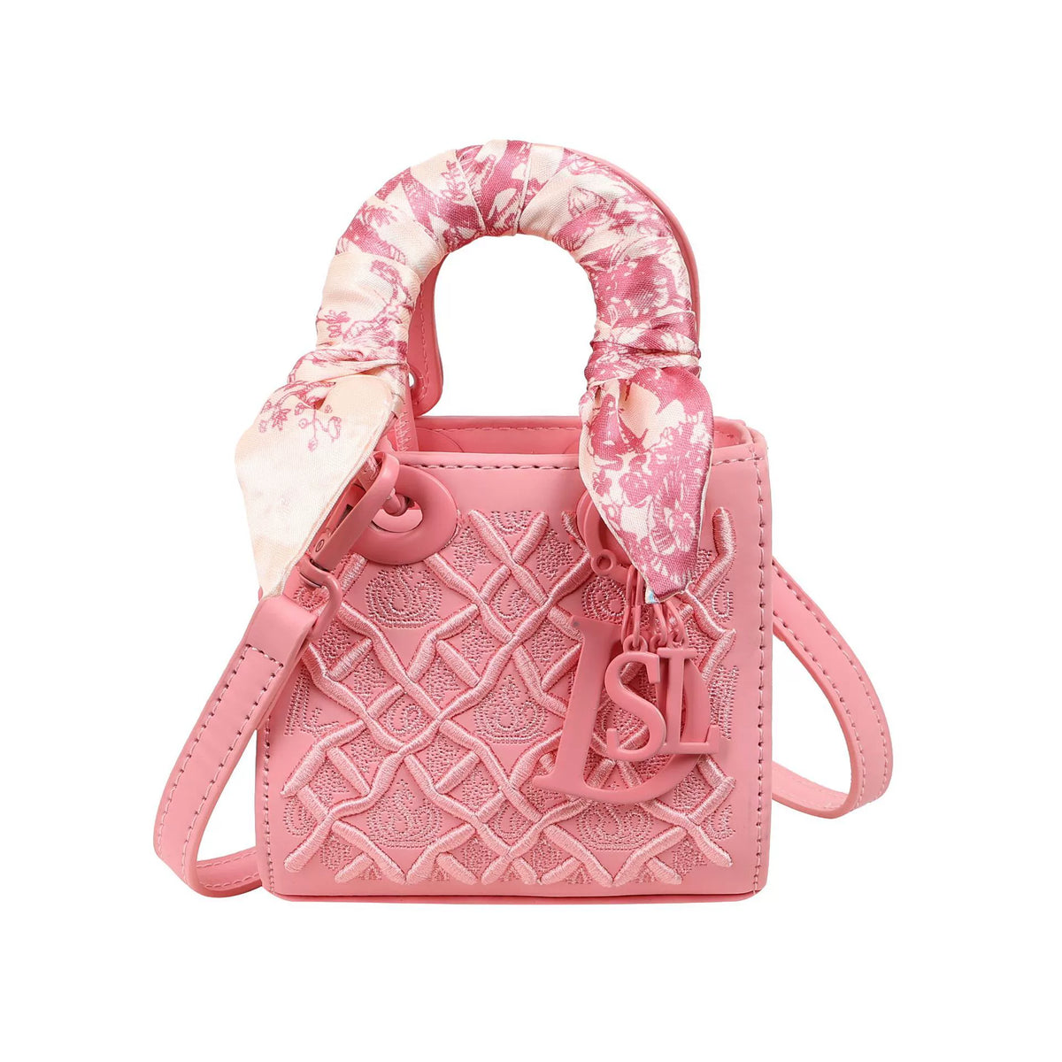 Bolsa Princesa Diana com Bordado Pesado, Nova Moda, Bolsa de Seda, Bolsa de Ombro de Alta Qualidade para Mulheres