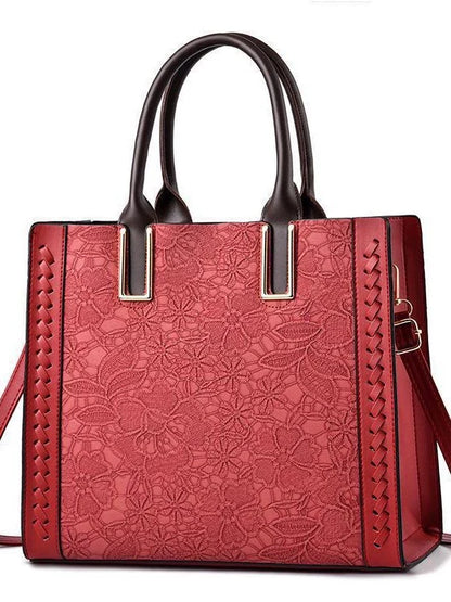 Nova Bolsa Feminina Texturizada - Transversal, de Ombro e de Mão Moderna e Versátil - Clássica, Elegante e Estilosa - Modelo 26005