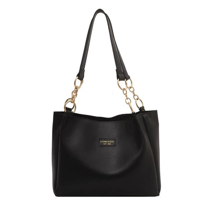 Bolsas femininas de grande capacidade populares deste ano, nova moda 2025, luxo leve, alta qualidade, acessível, bolsa tote de ombro único para o dia a dia.