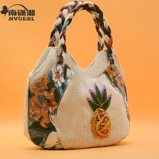 Bolsa de mão projetada, bolsa de mão tecida, bolsa pequena literária, bolsa de mão, bolsa de tecido, bolsa casual, bolsa leve para mulheres.