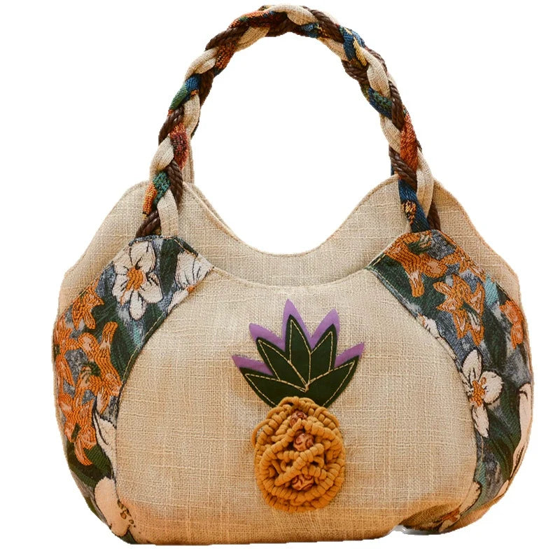 Bolsa de mão projetada, bolsa de mão tecida, bolsa pequena literária, bolsa de mão, bolsa de tecido, bolsa casual, bolsa leve para mulheres.