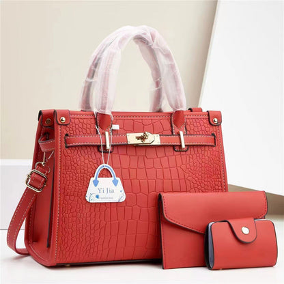 Bolsa de mão nova padrão de pedra bolsa para sogra cor pura design moderno exportação taizhou bolsa feminina bolsas transfronteiriças