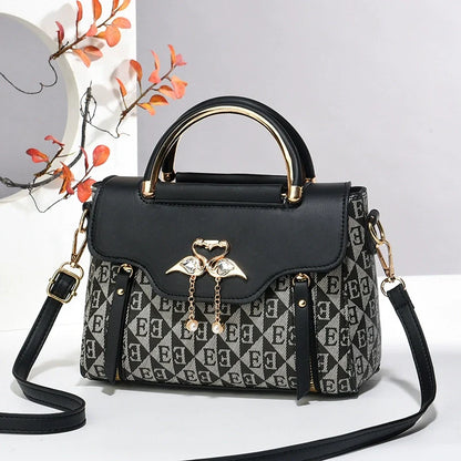 Bolsa feminina 2024 nova moda tendência em relevo cor pura versátil casual transversal de ombro único