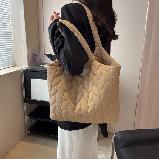 Bolsa elegante de grande capacidade para mulheres verão novo estilo coreano bolsa de axila estilo ocidental simples bolsa de mão de um ombro