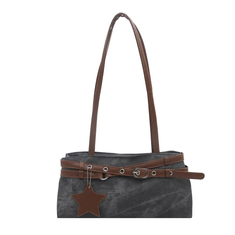 Bolsas femininas para comércio exterior transfronteiriço, nova bolsa de ombro colorida e moderna para o verão de 2026, bolsa de ombro versátil e de nicho, bolsa de mão.