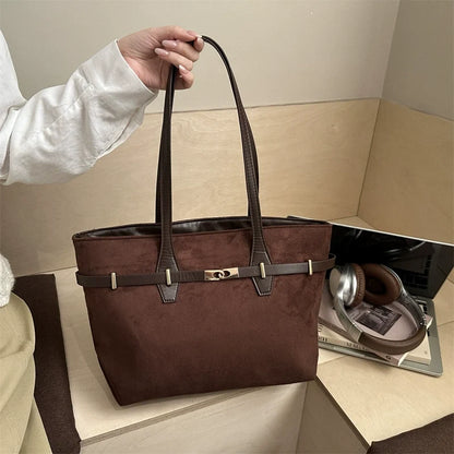 Bolsa Tote Retrô Moderna de Grande Capacidade - Bolsa de Ombro Feminina Estampada com Leopardo, Chique, Única, Casual, Versátil e de Nicho
