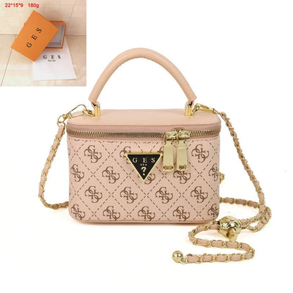 Bolsa Quadrada com Corrente Versátil da Moda Feminina Mais Vendida - Transfronteiriça 2026 de Alta Qualidade para Ombro, Transversal e de Mão para Mulheres.