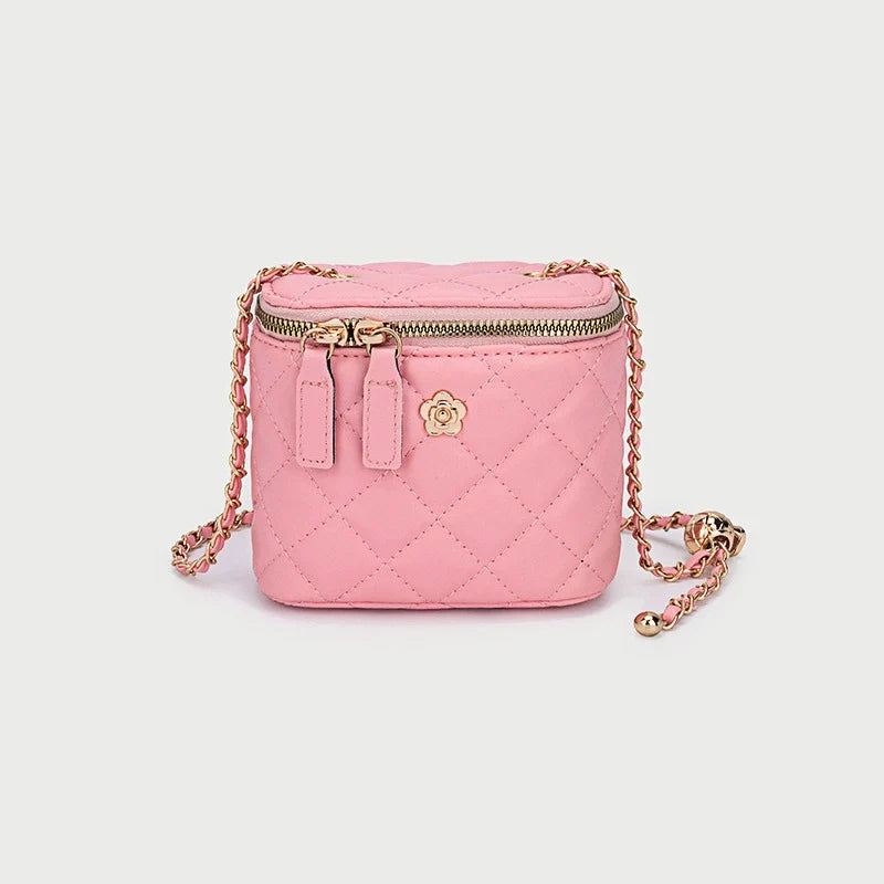 Bolsa feminina 2025 Nova coleção camélia losango corrente caixa bolsa pequena feminina verão mini bolsa de ombro transversal