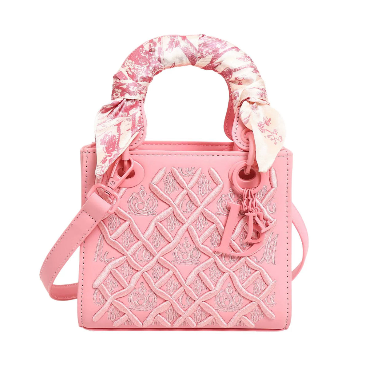 Bolsa Princesa Diana com Bordado Pesado, Nova Moda, Bolsa de Seda, Bolsa de Ombro de Alta Qualidade para Mulheres