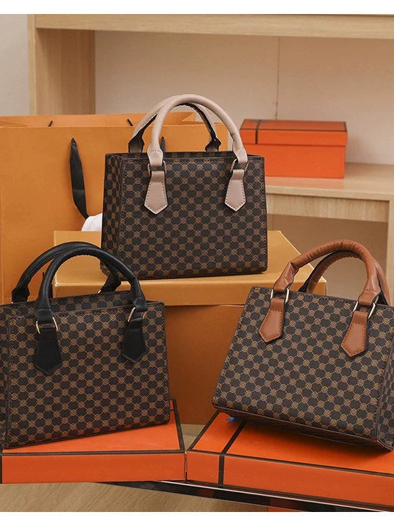 Nova Bolsa Feminina Elegante e Moderna 2026, Bolsa com Estampa Vintage, Versátil, de Ombro e Transversal de Alta Qualidade.