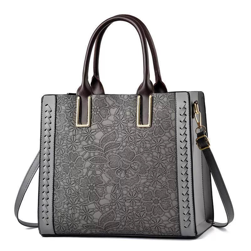 Nova Bolsa Feminina Texturizada - Transversal, de Ombro e de Mão Moderna e Versátil - Clássica, Elegante e Estilosa - Modelo 26005