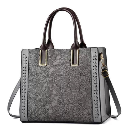 Nova Bolsa Feminina Texturizada - Transversal, de Ombro e de Mão Moderna e Versátil - Clássica, Elegante e Estilosa - Modelo 26005