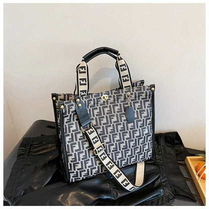 Bolsa Feminina Elegante de Moda Transfronteiriça Grande Capacidade Transversal Nova 2026 Popular Bolsa de Ombro Satchel Tote Feminina