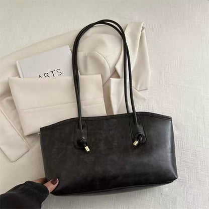 Bolsa Premium Vintage de Grande Capacidade para Mulheres - Nova Bolsa de Ombro e Sacola para o Trabalho Outono/Inverno 2026.