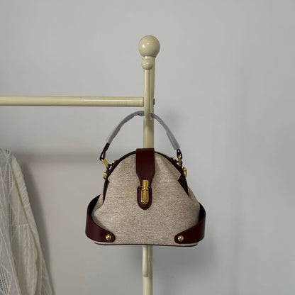 Bolsas femininas de luxo transfronteiriças 2026: Nova tendência, bolsa de mão e transversal versátil e moderna com textura simples e alça de ombro.