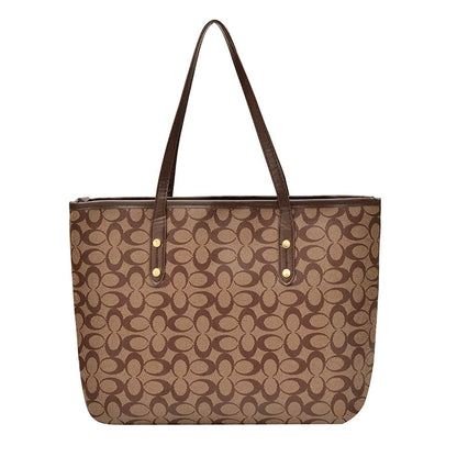 Sacola de grande capacidade para mulheres Roupas de trabalhoClasse de senso de classe Roupas de trabalhoBolsa estilo nichoSenso de design bolsa de ombro cesta de vegetais