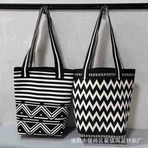 Bolsa de malha de grande capacidade bolsa de ombro feminina versátil moda crossbody bolsa balde bolsa de ombro