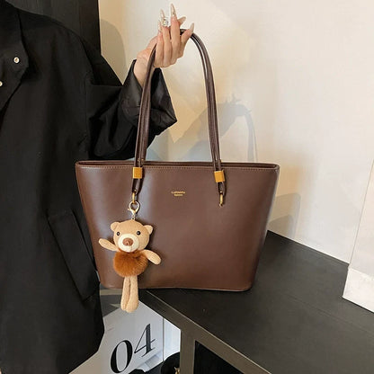 Bolsa Vintage de Alta Qualidade para Mulheres 2026 Nova Bolsa de Ombro de Grande Capacidade, Bolsa de Compras Fashion e Única
