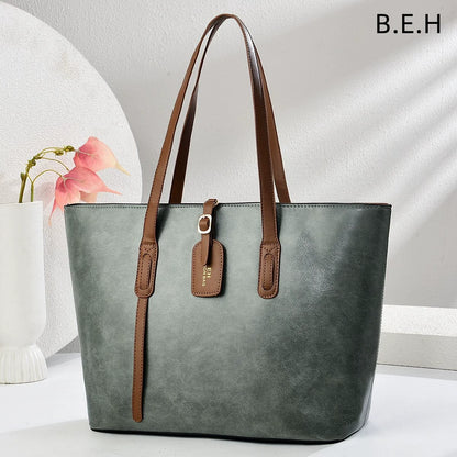 Bolsa tote com estampa de couro de vaca, bolsa feminina Taizhou, bolsa transversal de ombro único, bolsa texturizada BEHtotebags