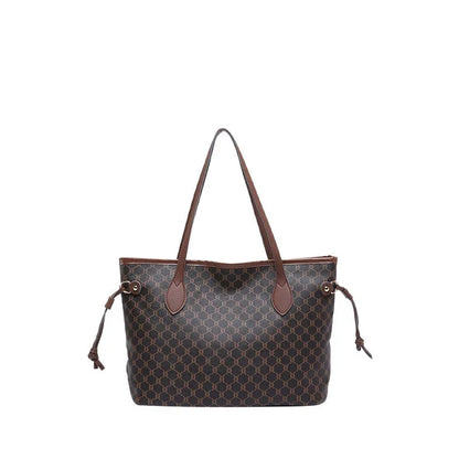 Bolsa Feminina 2025 Nova Moda e Estilosa Estampada Bolsa de Ombro Bolsa de Mão Bolsa de Trabalho Grande Capacidade Sacola