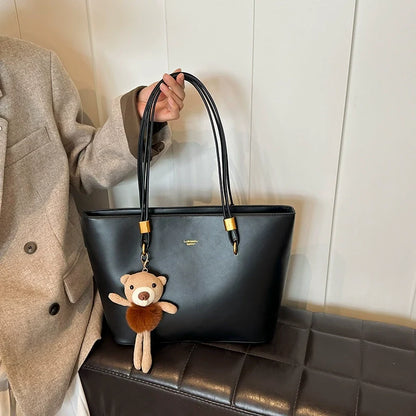 Bolsa Vintage de Alta Qualidade para Mulheres 2026 Nova Bolsa de Ombro de Grande Capacidade, Bolsa de Compras Fashion e Única