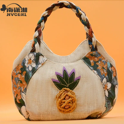 Bolsa de mão projetada, bolsa de mão tecida, bolsa pequena literária, bolsa de mão, bolsa de tecido, bolsa casual, bolsa leve para mulheres.