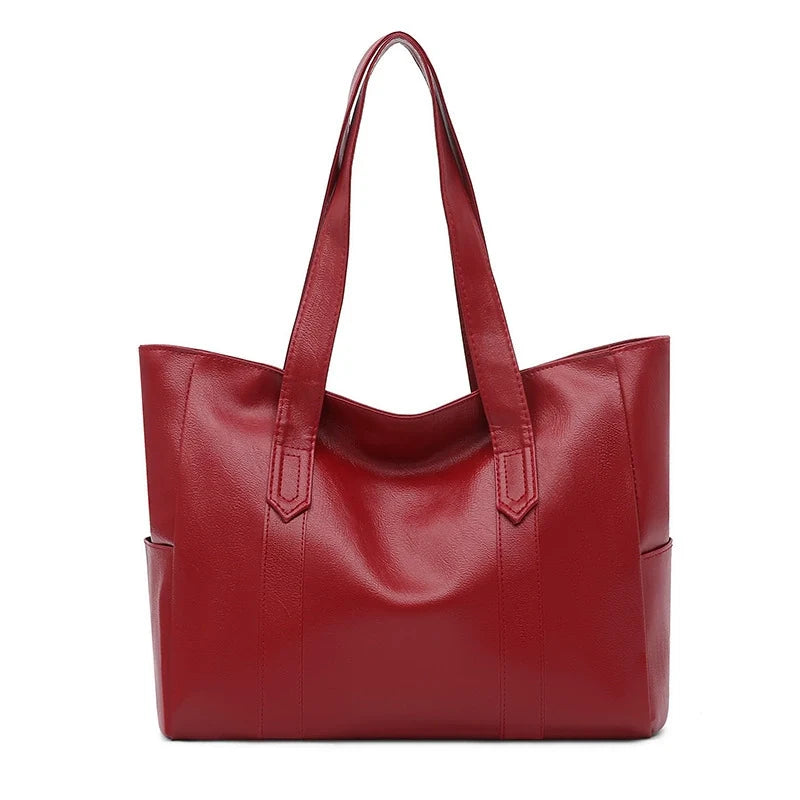 Bolsa grande feminina 2026, estilo K da moda. Mais fácil de combinar, bolsa tote de grande capacidade, bolsa de ombro, bolsa tiracolo, espelho, grande capacidade de armazenamento.