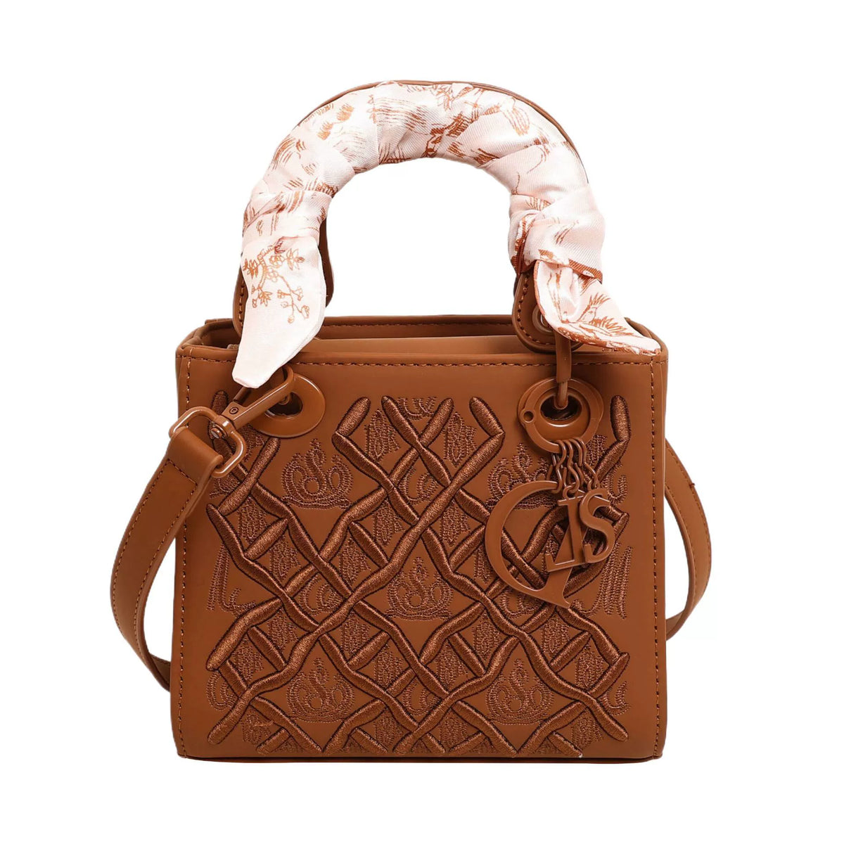 Bolsa Princesa Diana com Bordado Pesado, Nova Moda, Bolsa de Seda, Bolsa de Ombro de Alta Qualidade para Mulheres