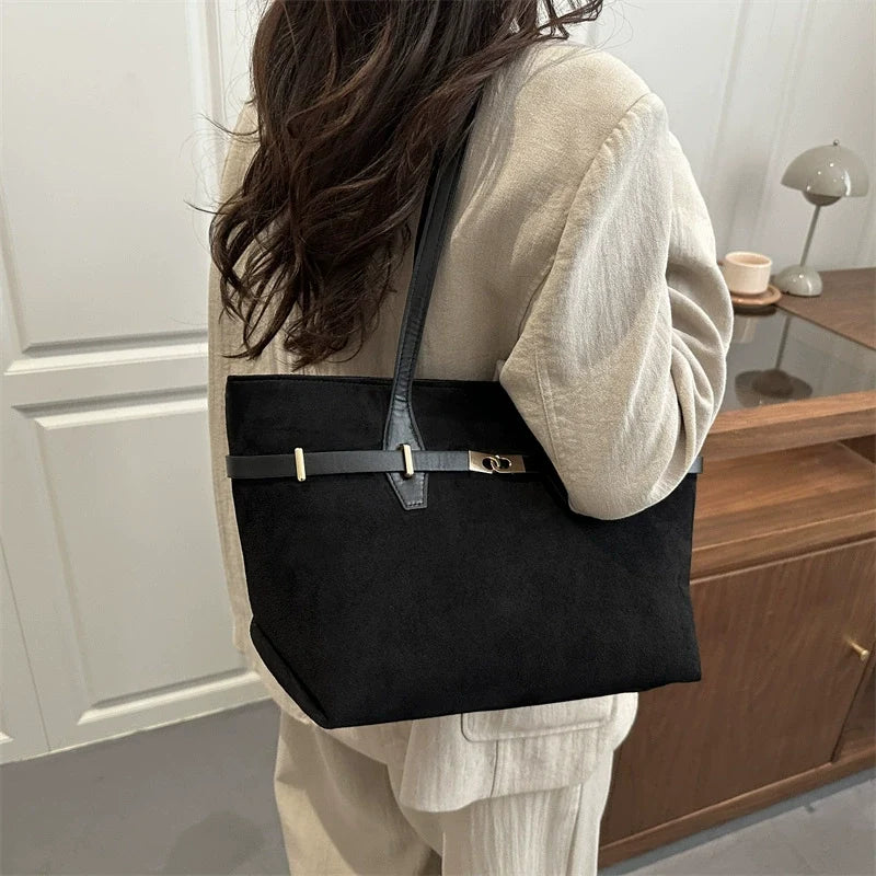 Bolsa Tote Retrô Moderna de Grande Capacidade - Bolsa de Ombro Feminina Estampada com Leopardo, Chique, Única, Casual, Versátil e de Nicho